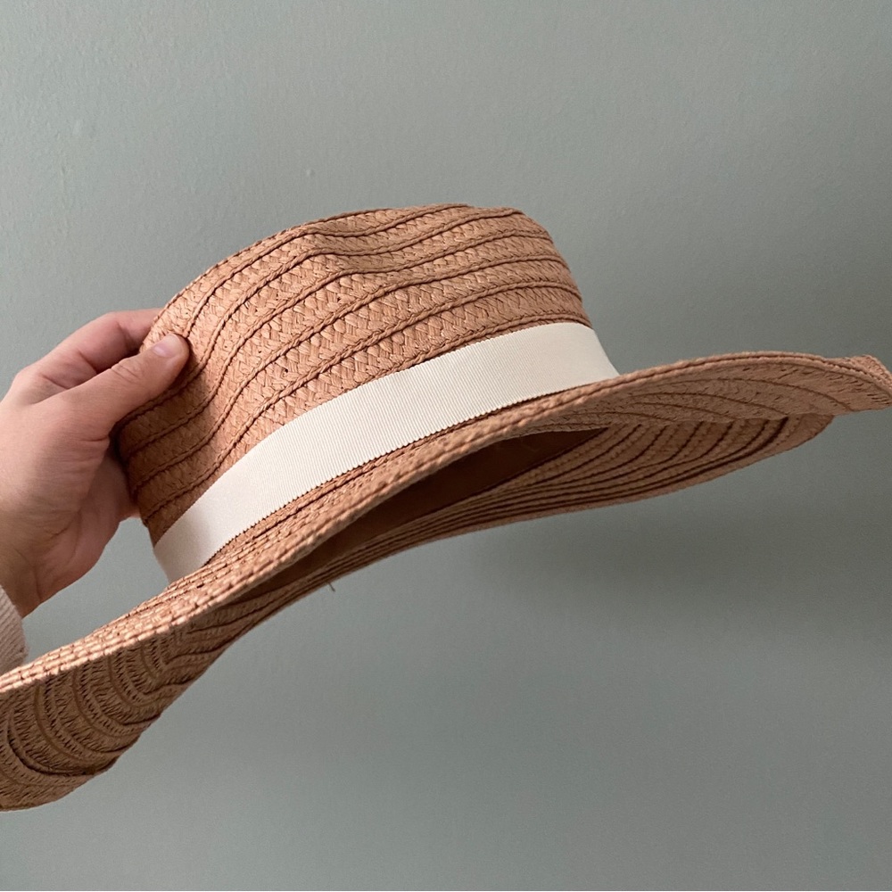 Madewell Packable Braided Straw Hat, M/L Size, Tan and Cream Color - Picture 10 of 10